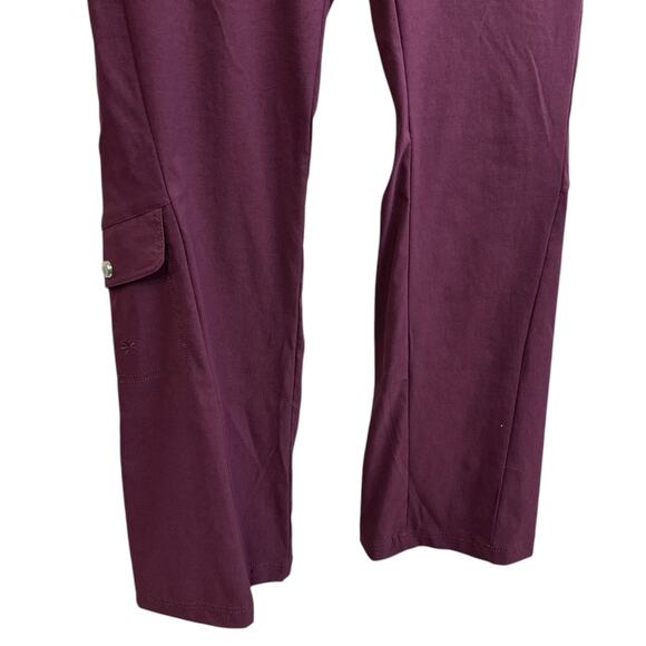 Athleta Deep Purple Dipper Low Rise Outdoor Hiking Cargo Pants Size 4 - Picture 3 of 10